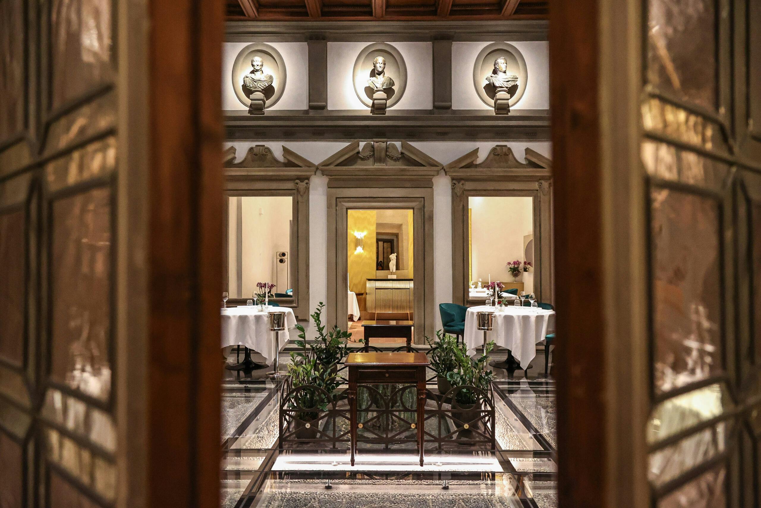 Il ristorante Atto di Vito Mollica all'interno di Palazzo Portinari Salviati a Firenze